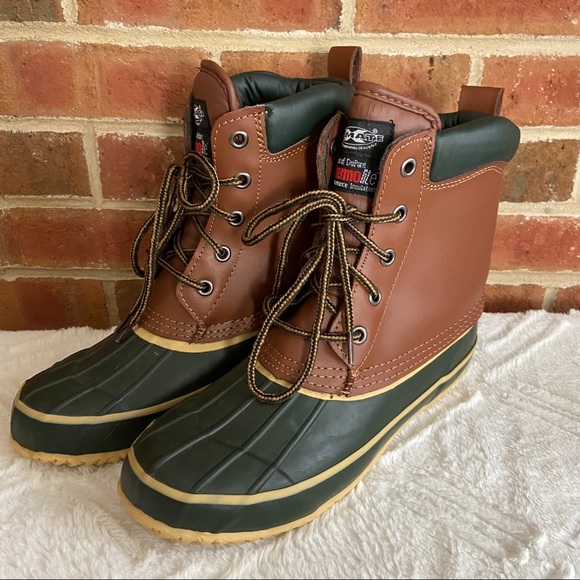 leather duck boots womens
